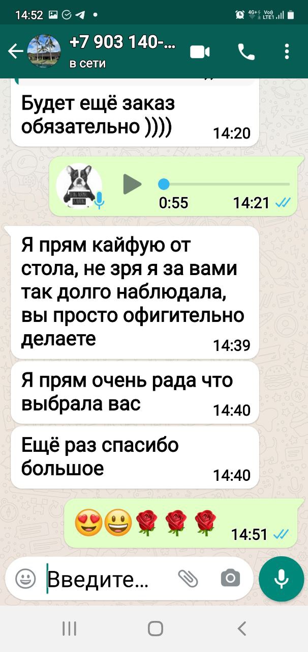 Отзыв клиента ArtPunk23